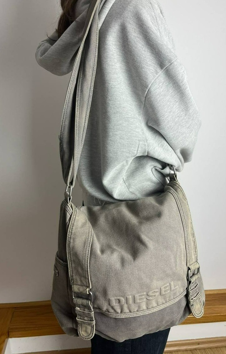 DDP DIESEL Vintage Messenger Shoulder Bag Military Industrial Tactical Combat