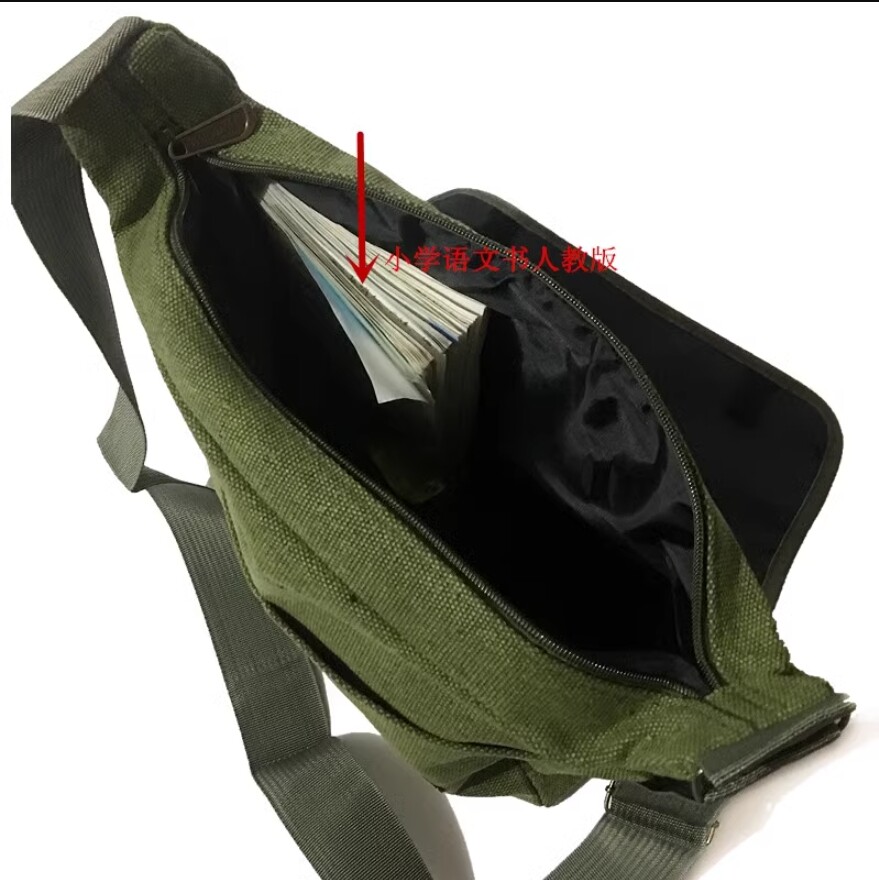 China Chairman Mao “Service to the People” Green Shoulder Bag Messenger Bag