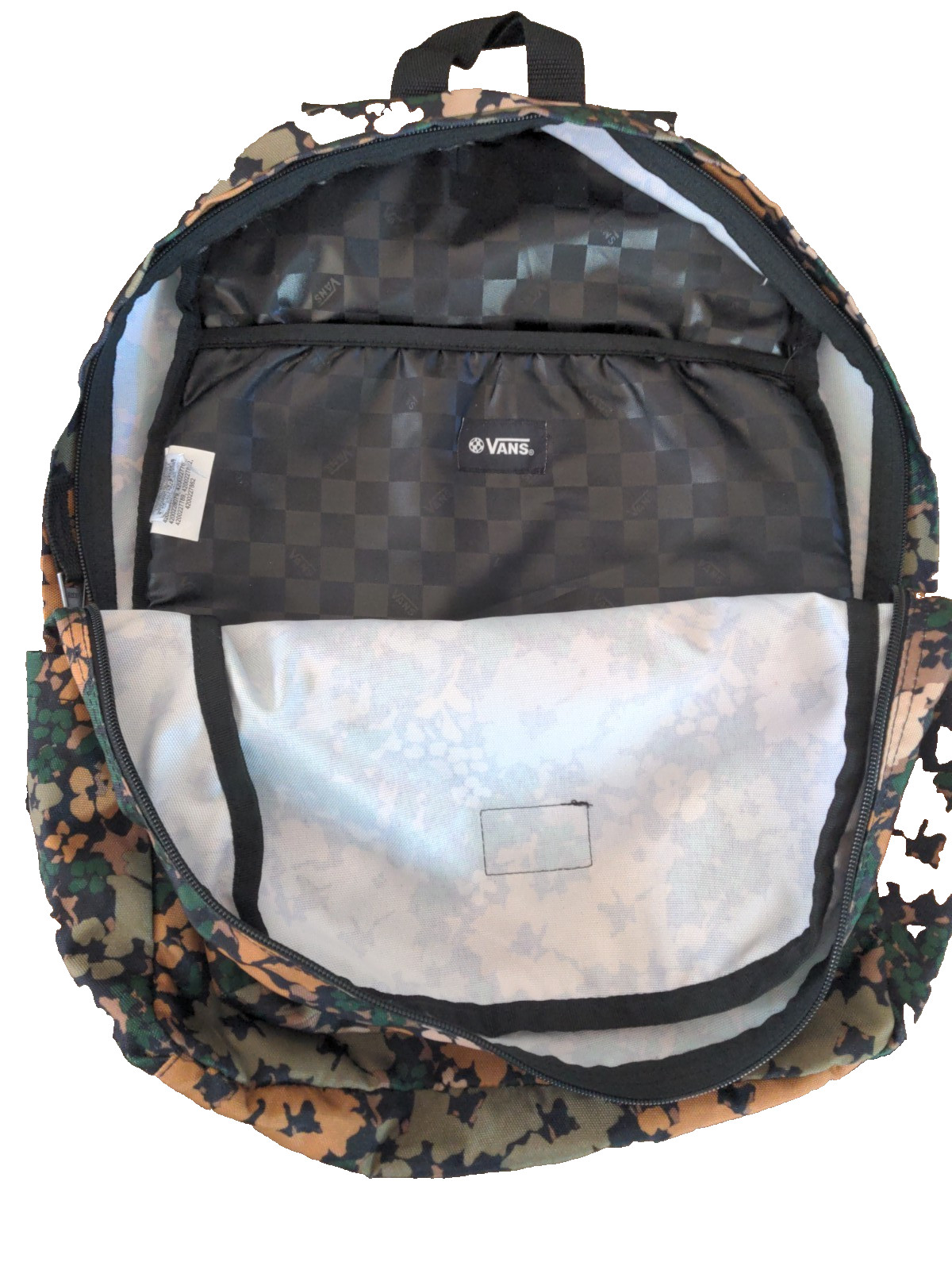 VANS Old Skool Backpack School Bag Pop Art Flower Camouflage