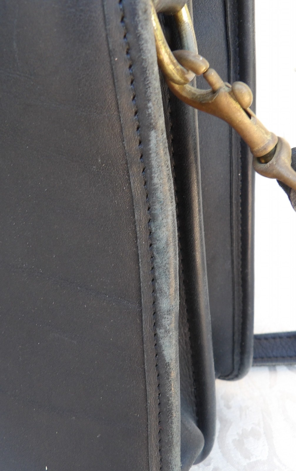 Vintage JACK GEORGES LEATHER BRIEFCASE BAG