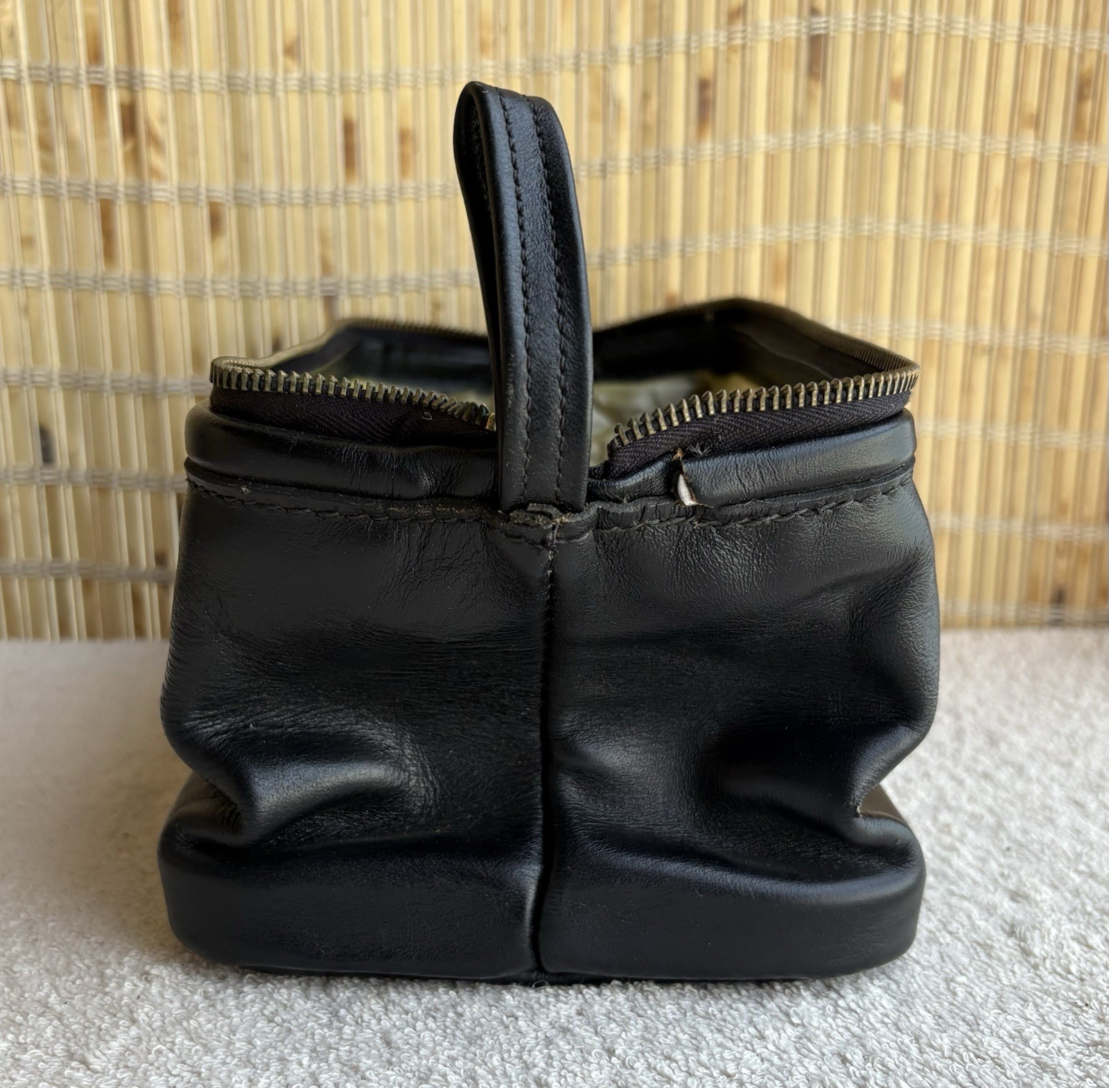 *NEW* The Original Dopp Kit Men’s Travel Toiletry Shave Bag Black Leather