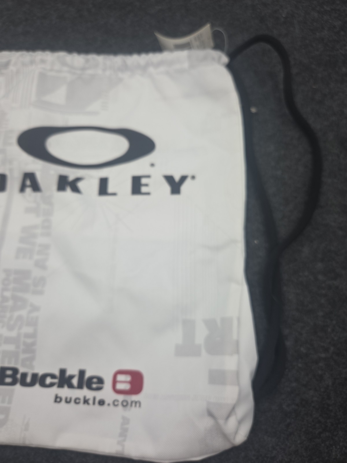 Oakley – Buckle – Drawstring Bag White Sport Gym Outdoor