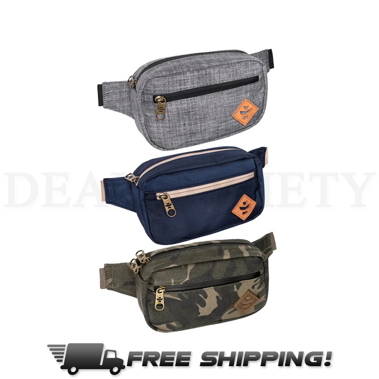 Revelry Companion Smell Proof Water Resistant Carbon Lined Crossbody Fanny Pack