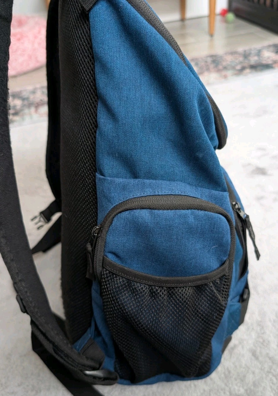 Oakley Blue And Black Canvas Backpack
