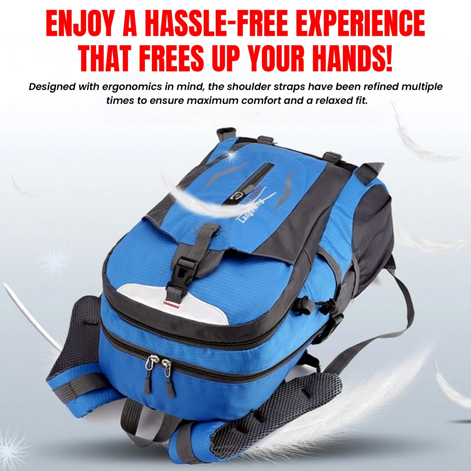 Large Travel Backpack Rucksack Camping Hiking Bag Outdoor Travel Bag 40L