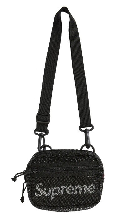 Authentic Brand New Supreme Cordura Black Mesh Side Bag Spring/Summer 20