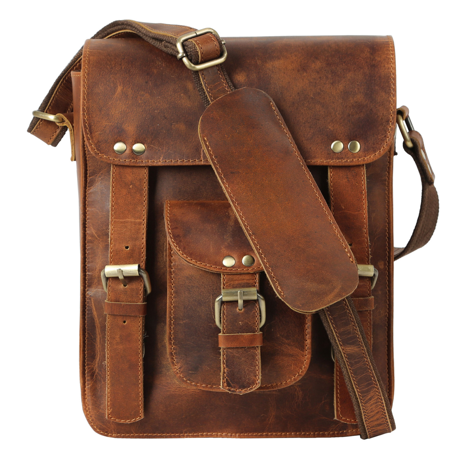 Handmade Leather Sturdy Leather satcel tablet Messenger Bag for men and women