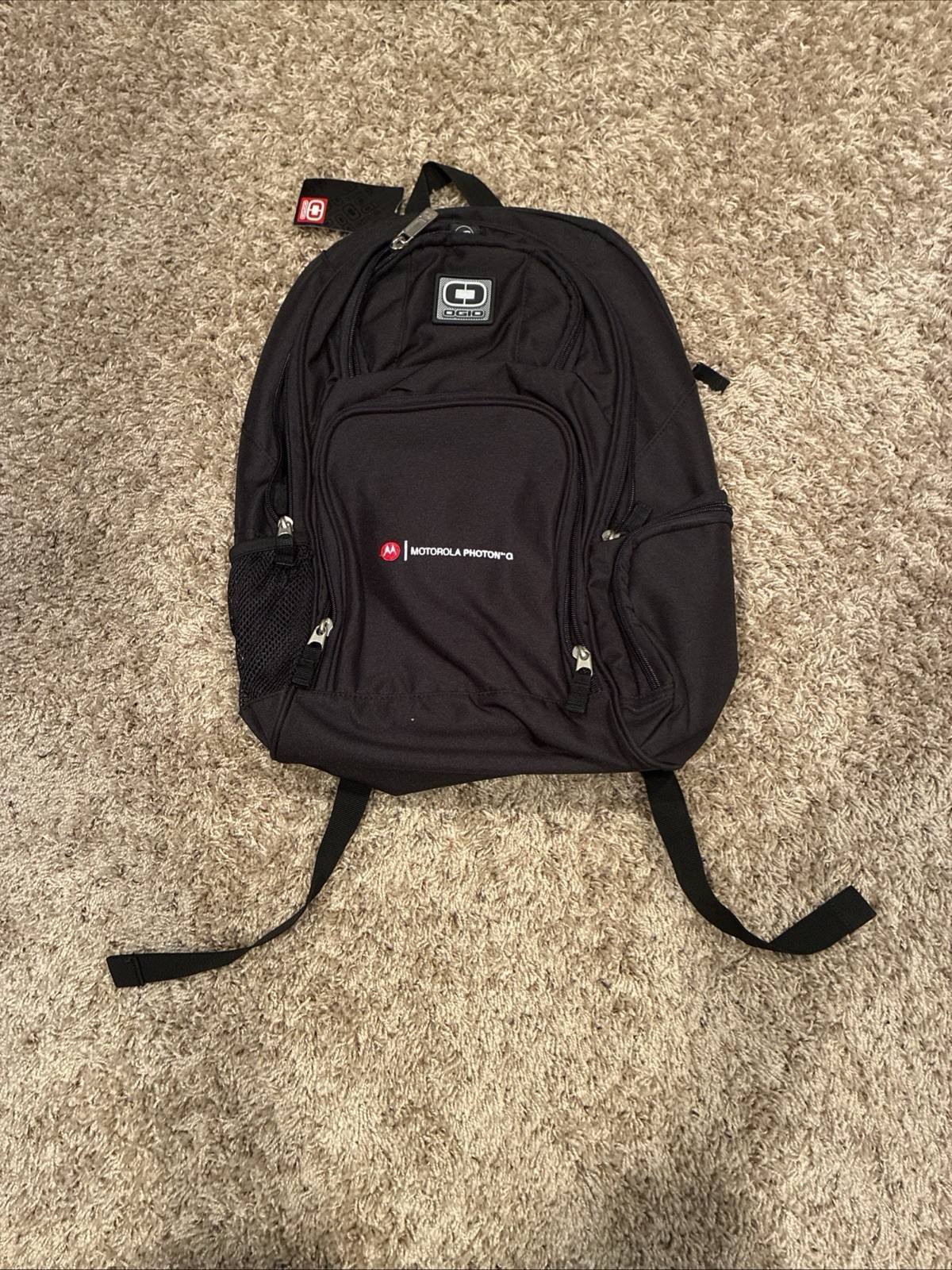 NWT – OGIO Tech Specs Metro New Backpack – Black/Red – Motorola Embroidered Logo