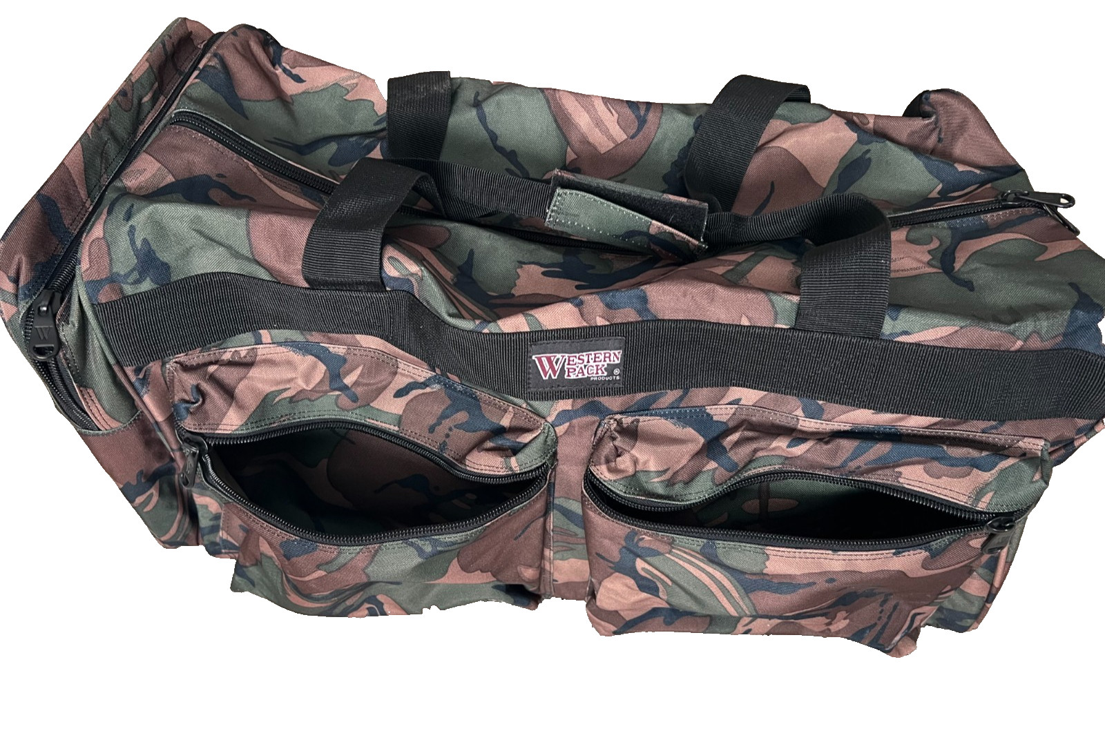 WESTERN PACK Duffle Travel Bag X-LARGE 26x14x13 Camo Hunting Outdoor Gear EUC