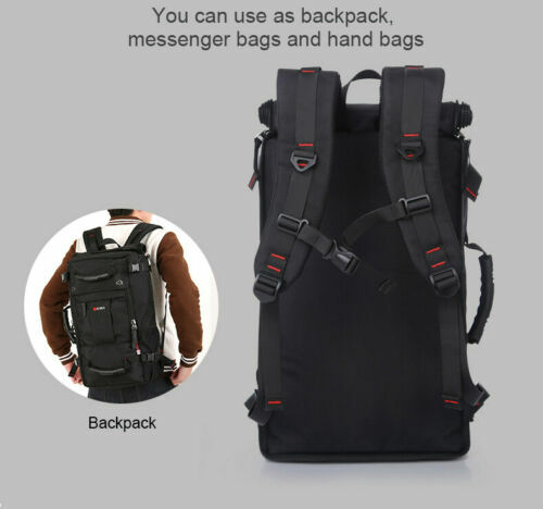 40L Large Capacity Men Shoulder Backpack Polyester Travel Messager Luggage Bag