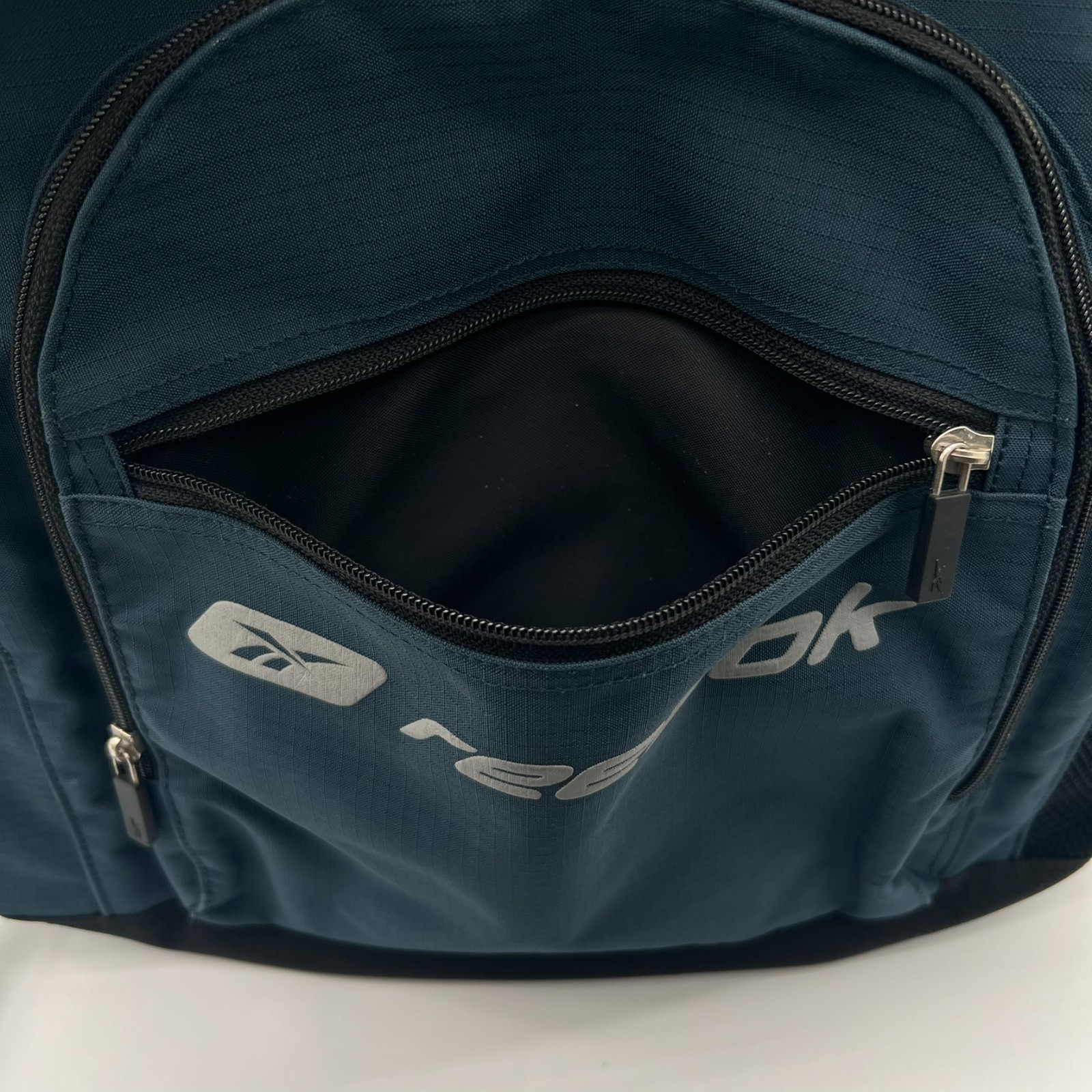 Reebok Backpack Blue Black Laptop School Travel Gym DayBag Multi Pocket Gorpcore