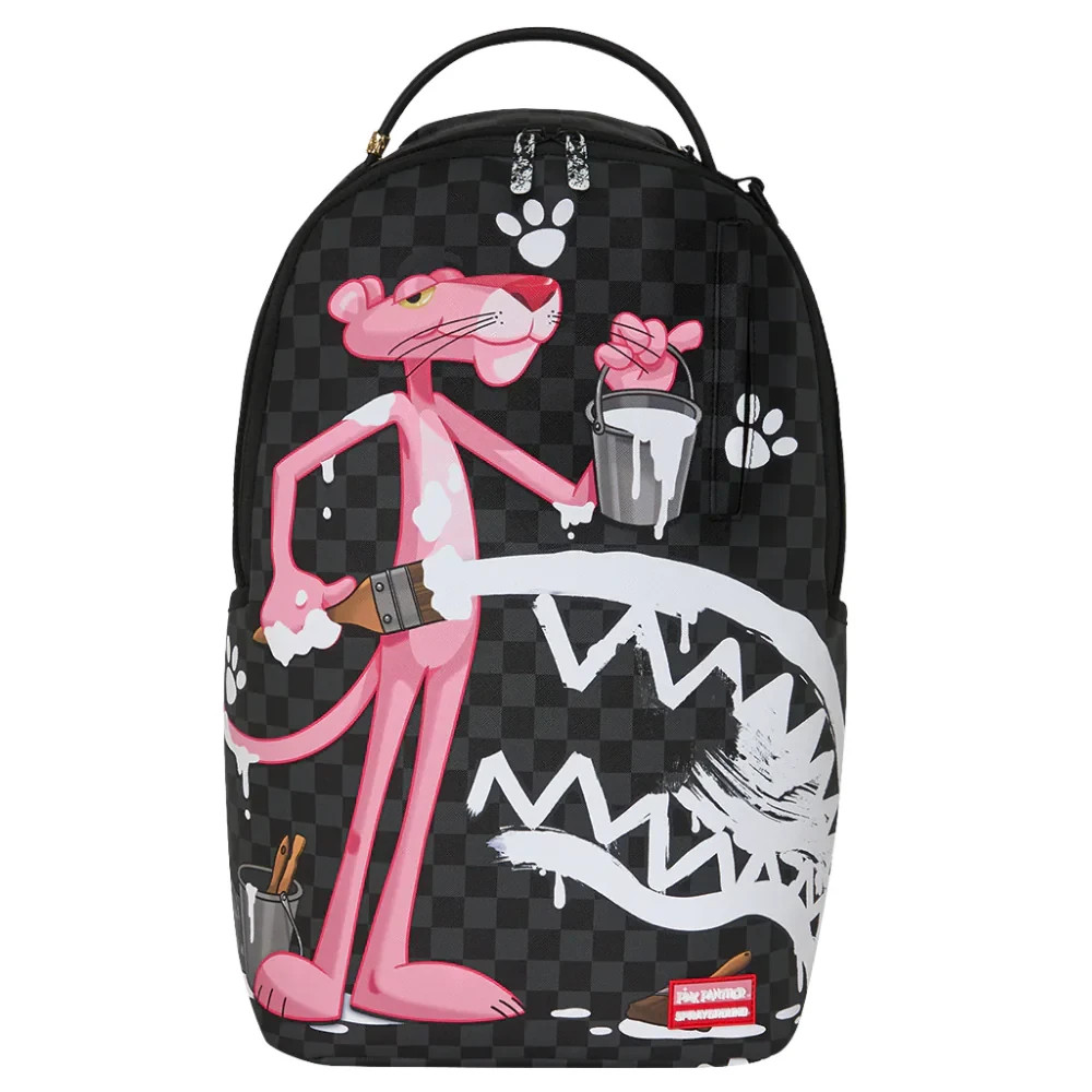 Sprayground Pink Panther Painting Brand New Large School Backpack B9031