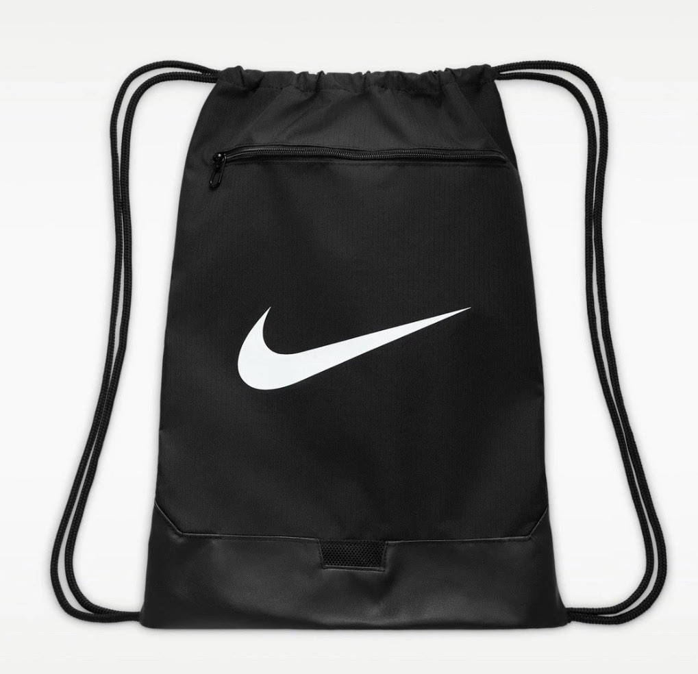 Nike Brasilia 9.5 Training Gym Sack 18L Black DM3978-010 Drawstring New