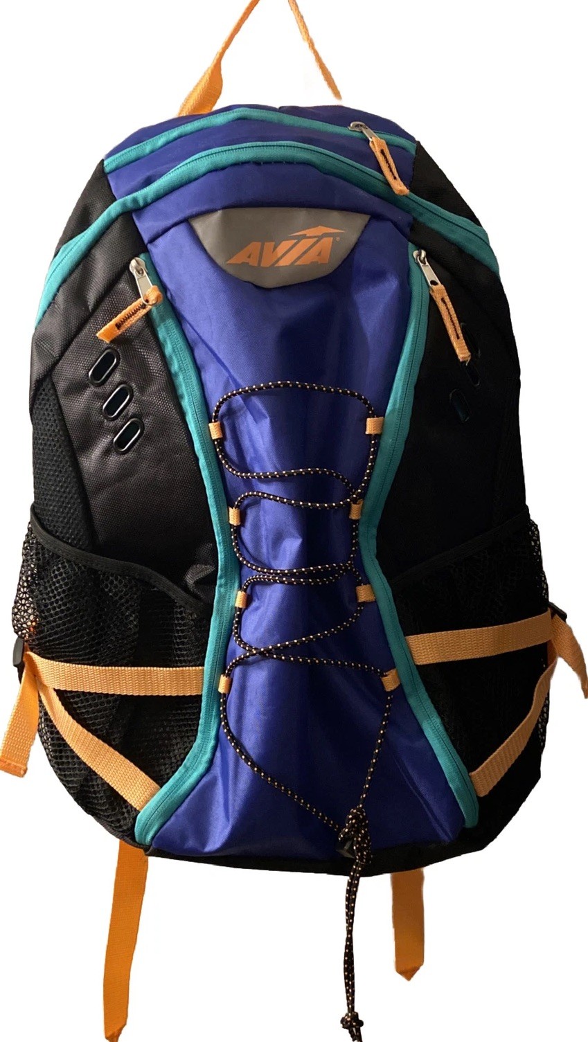 Avia Sport Backpack Black Purple Teal Orange Unisex Multifunctional Hiking 21”