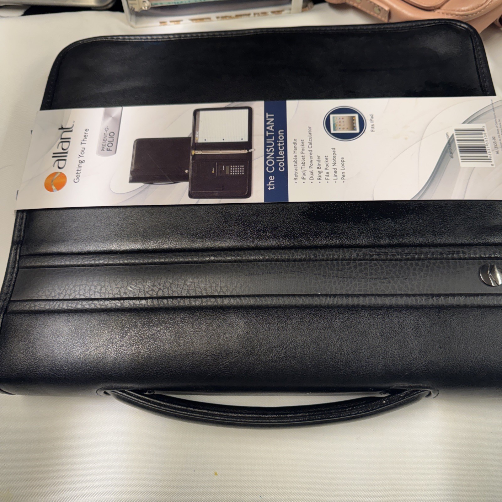 Allant Black Leather Briefcase 11.5 X 13
