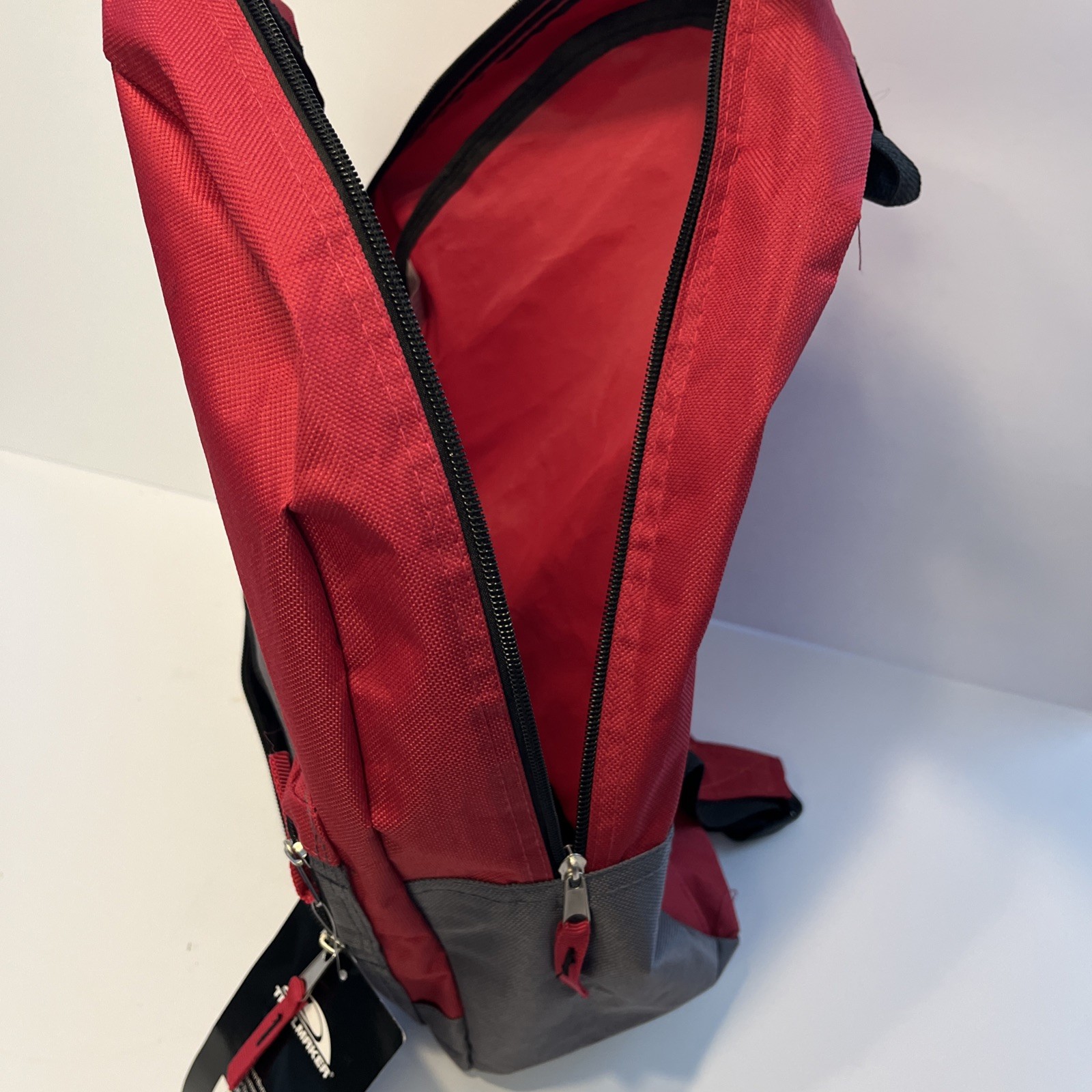 Trailmaker Heritage Collection Backpack 16″ x 10″ Red/Gray/Black NEW