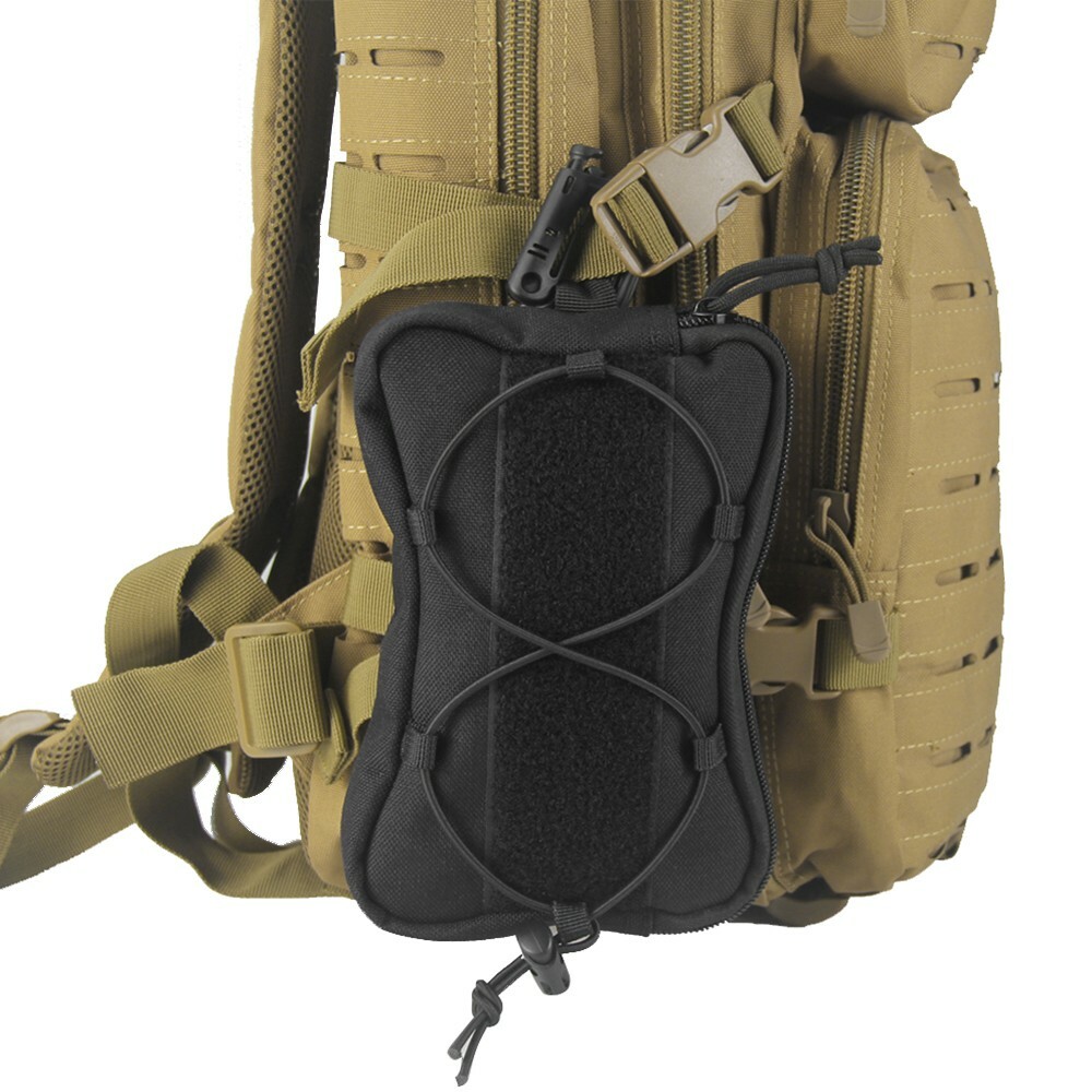 Tactical Molle Admin Bag Compact Utility EDC Tool Waist Pack with Shoulder Strap