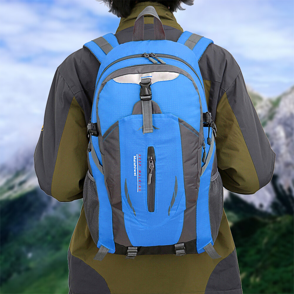 40L Nylon Travel Backpack Waterproof Outdoor Rucksack Men Camping Hiking Bag