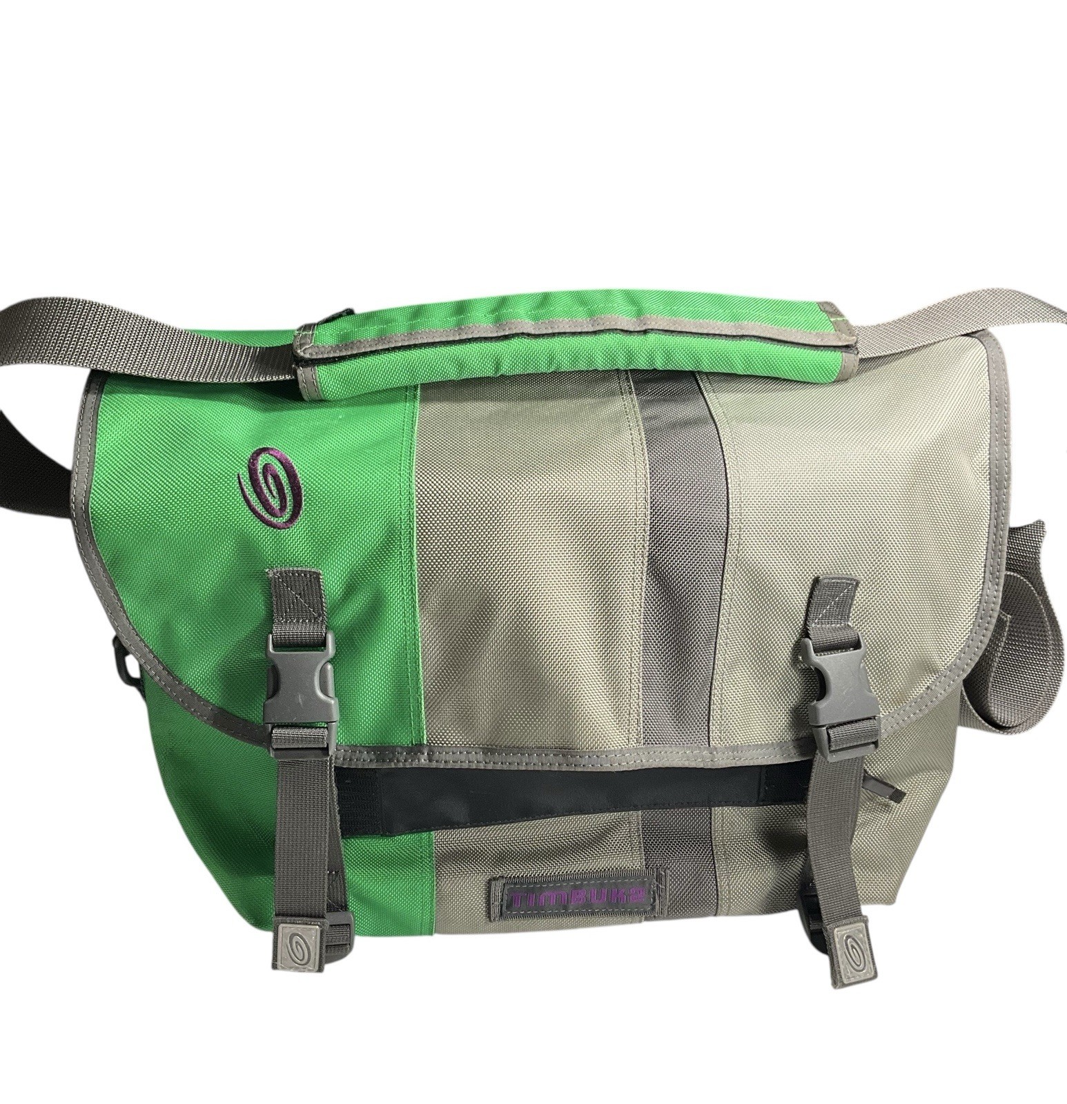 Timbuk2 Classic Messenger Laptop Bag Crossbody Red Lining Ballistic Commuter M