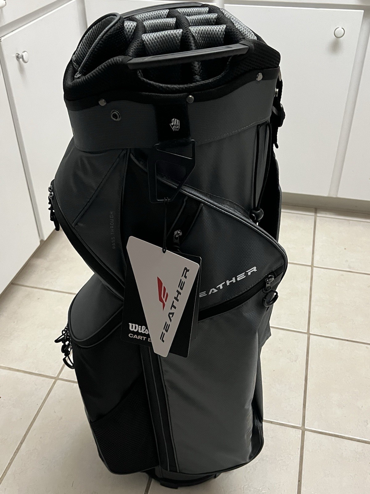 Wilson Feather Golf Cart Bag 14-Way with 3 Dividers & 9 Pockets NEW WITH TAGS