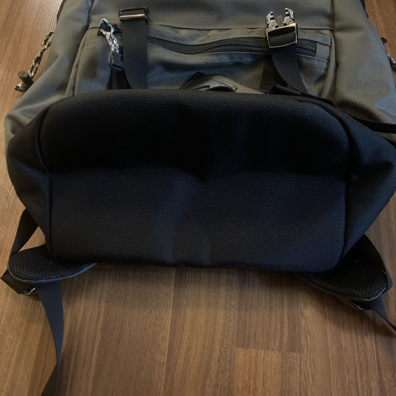 Gobi USA Getaway Backpack Grey With Black Webbing. Made In The USA.