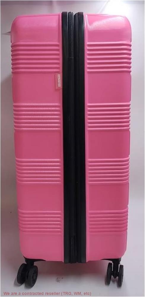 American Tourister NXT Hard Checked Spinner Suitcase Flamingo Pink SEE DETAILS