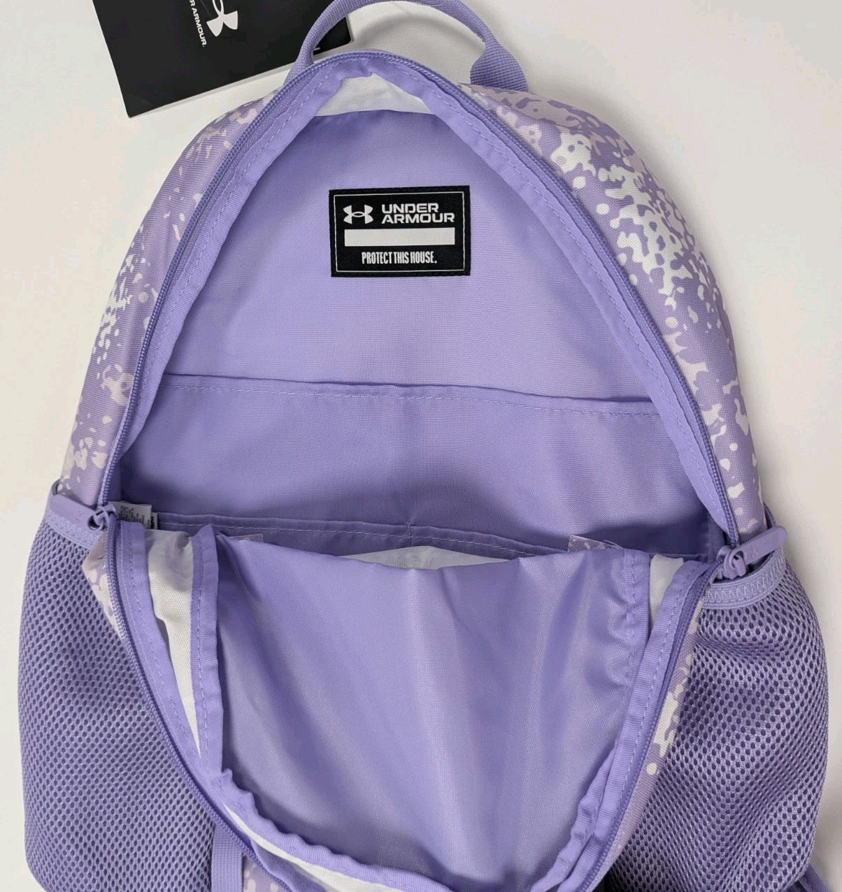 Under Armour UA Hustle Storm Backpack 26 L Purple School Laptop Bag Padded