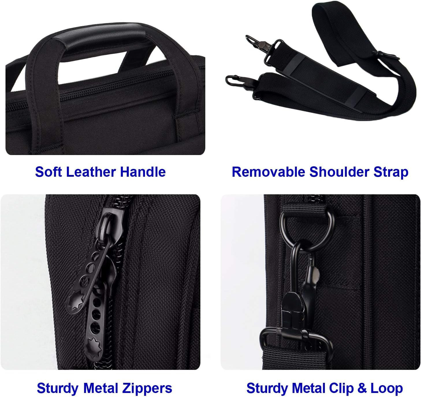 Laptop Bag 15.6 Inch, Business Briefcase Gifts for Men Women, Water Resistant Me