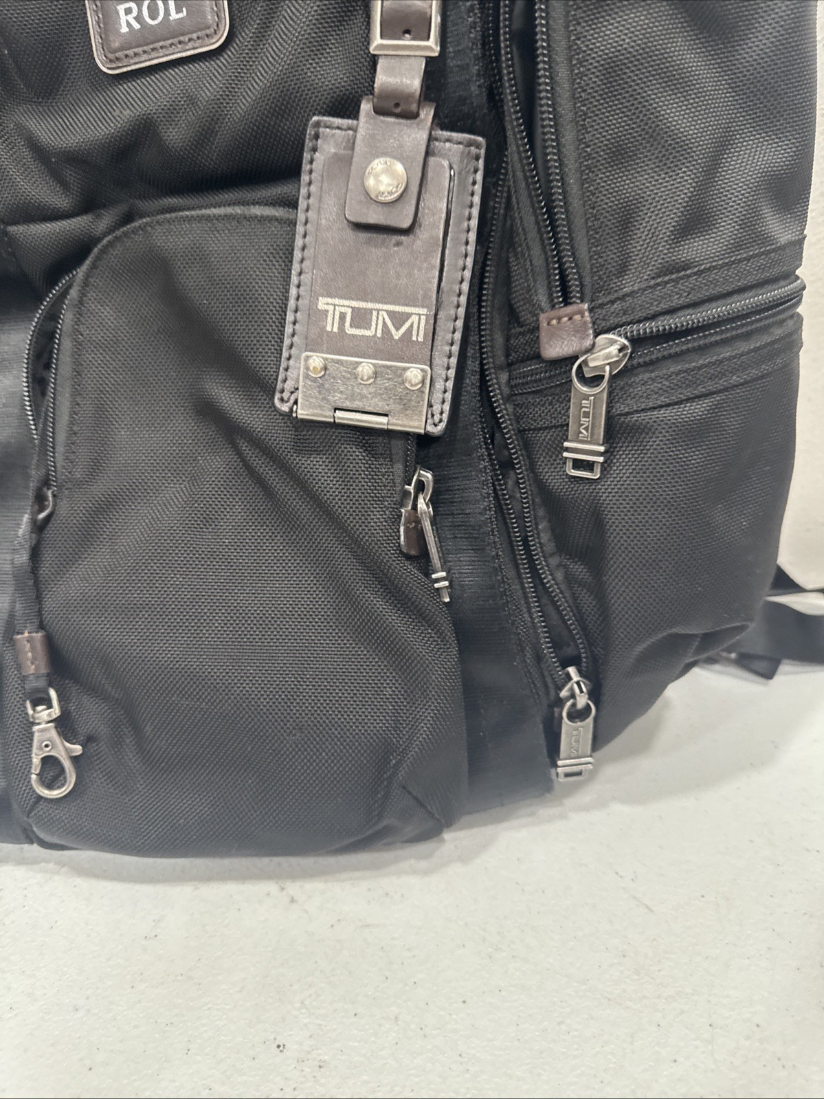 Tumi Alpha Blavo Backpack Dark Brown 42cm Travel Bag Used Excellent Condition