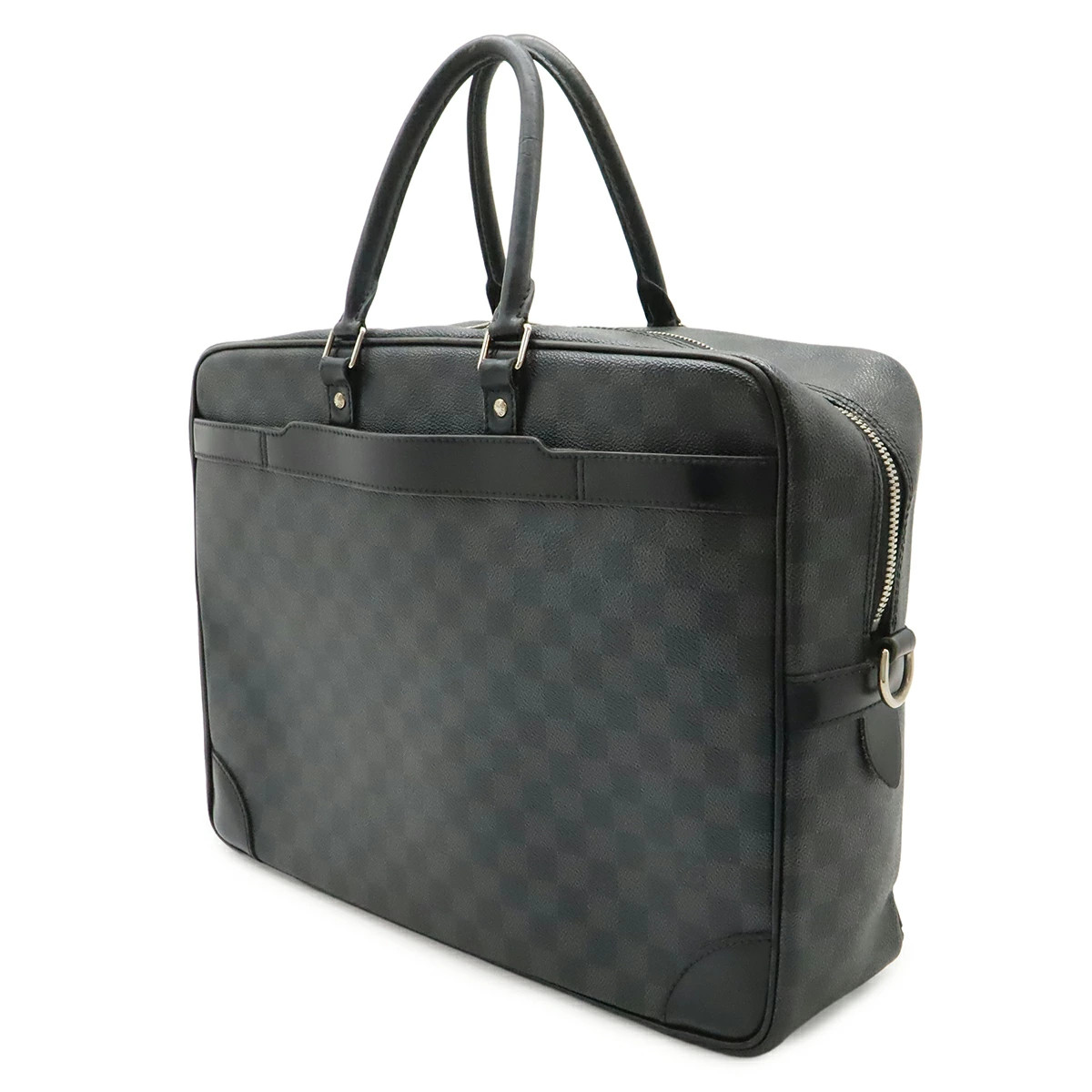 LOUIS VUITTON Damier Graphite Porte Document Voyage GM Briefcase Black N41123