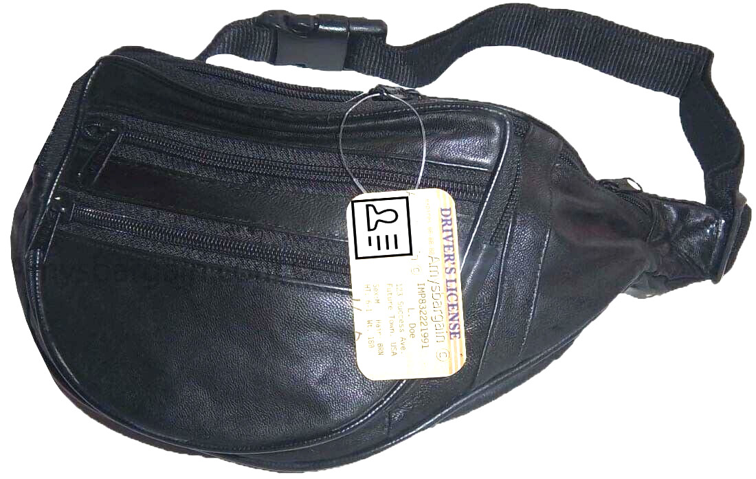 Leather waist pouch new waist bag leather bag Fanny pack leather strap bag