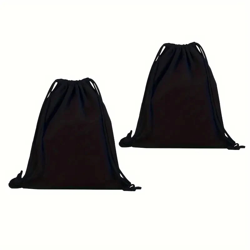 Canvas Bag Shoulders Drawstring Bundle Pockets Shopping Student Backpack Bag Cot