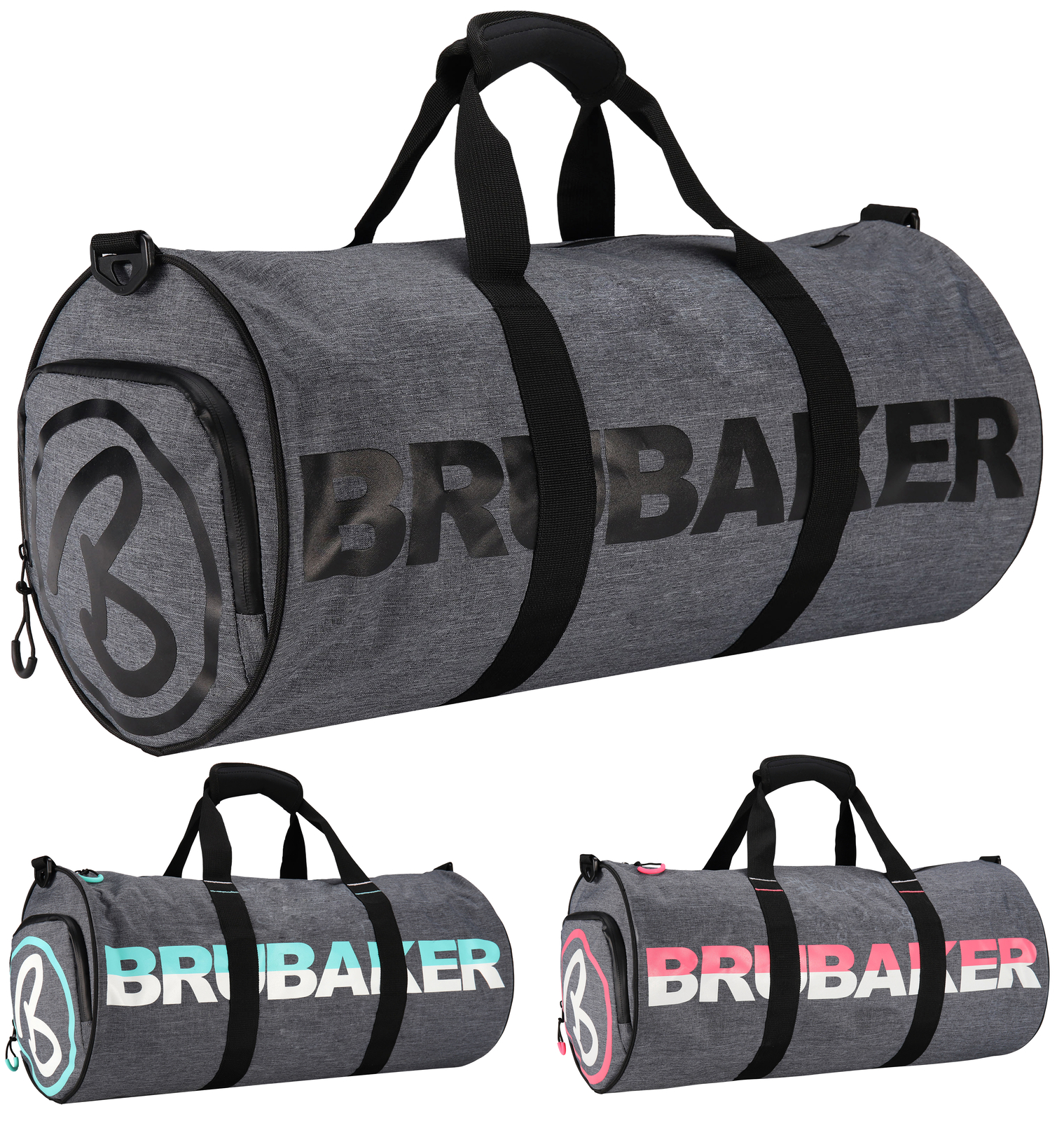 BRUBAKER Unisex Duffel Sports Gym Bag 27 L – Shoe Compartment – Water Repellent