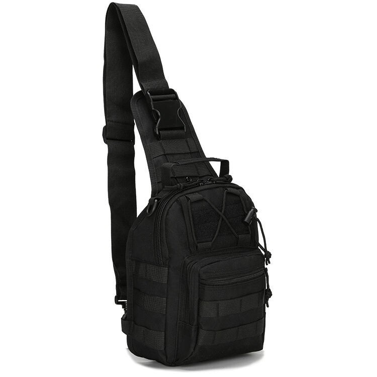 Men Backpack Molle Tactical Sling Chest Pack Shoulder Bag Outdoor Hiking Travel