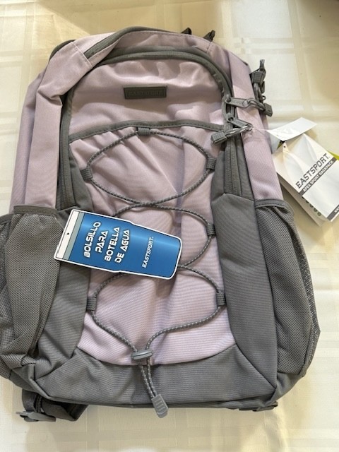 Eastport Unisex Adult Apex Sport 18″ Lavender/Grey Backpack New. Ships Fast