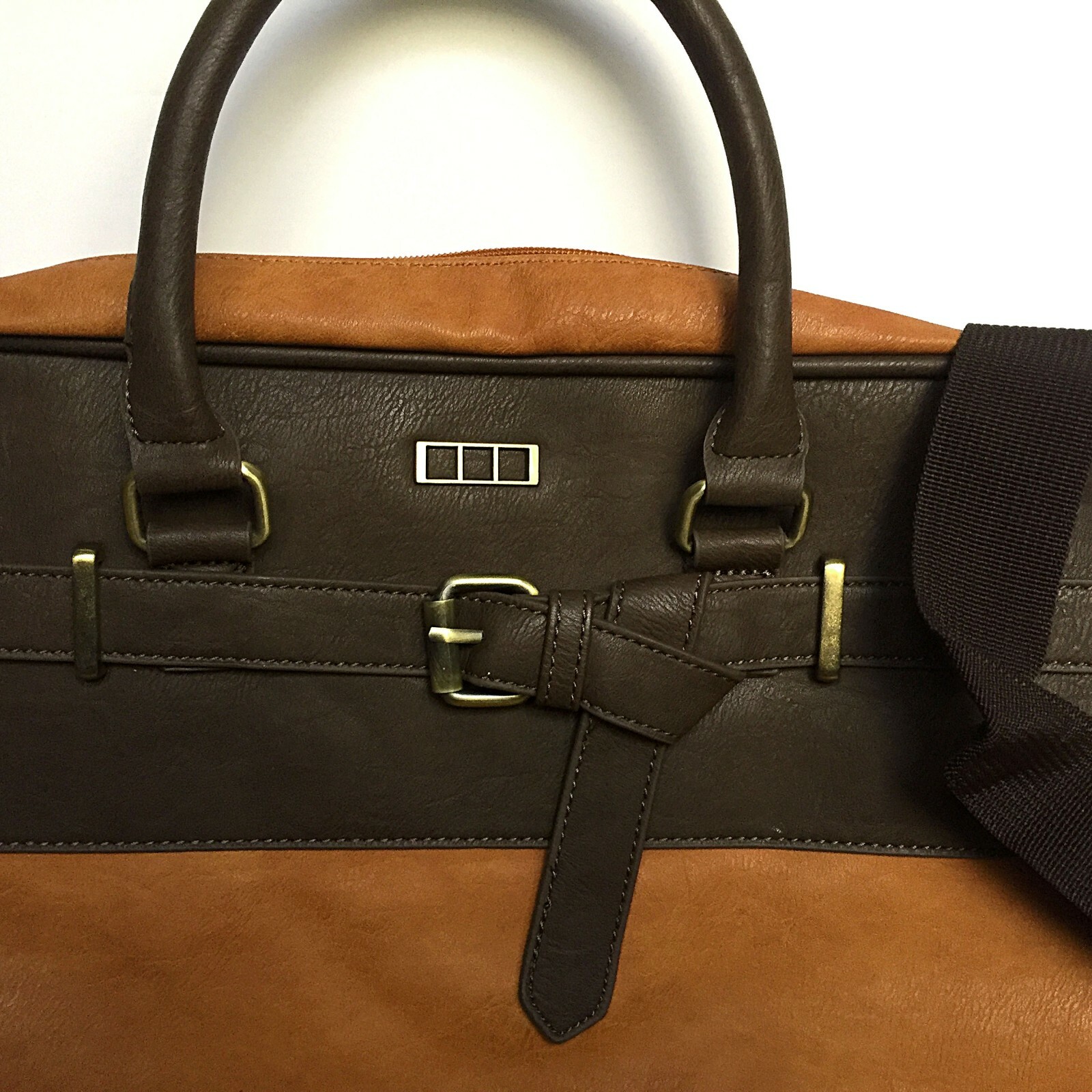 MSK Polyurethane Laptop Briefcase Office College Shoulder Bag