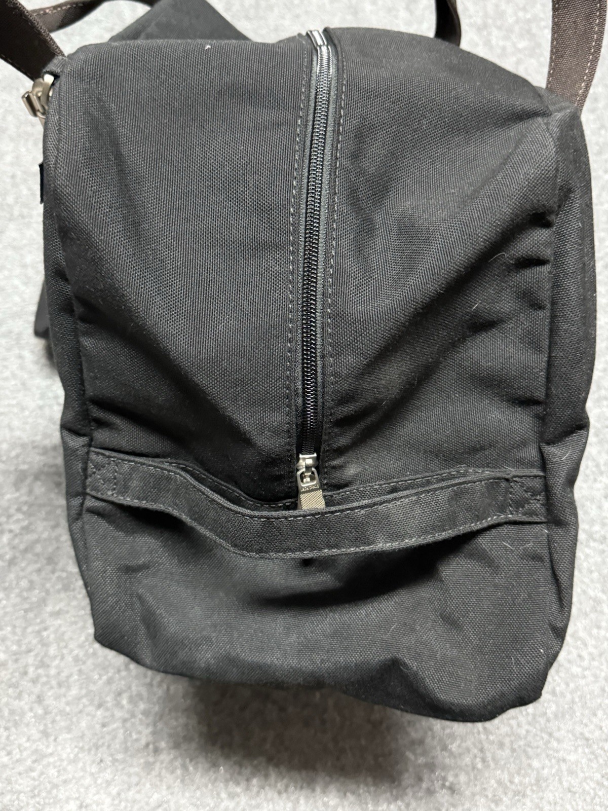Jack Spade Duffle Bag Black Overnight Weekend Canvas Luggage Greene St
