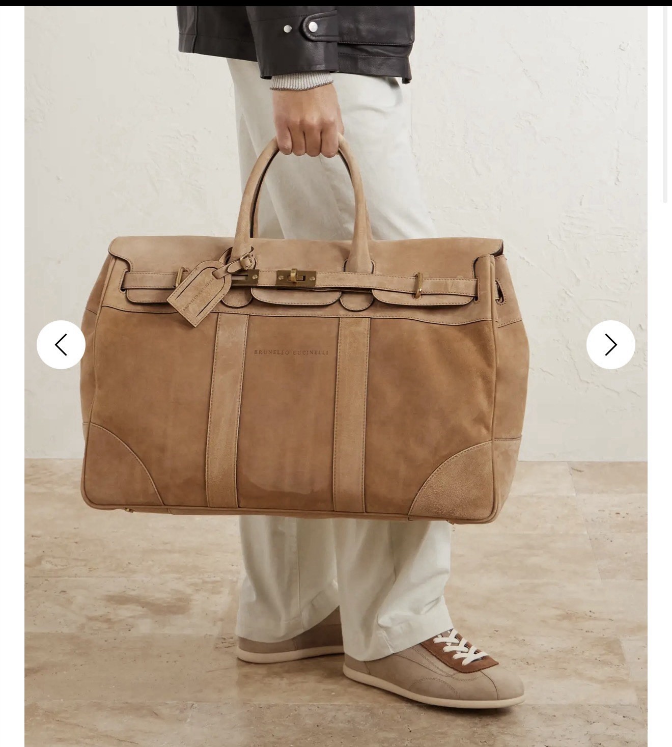Brunello Cucinelli Suede Weekend Bag
