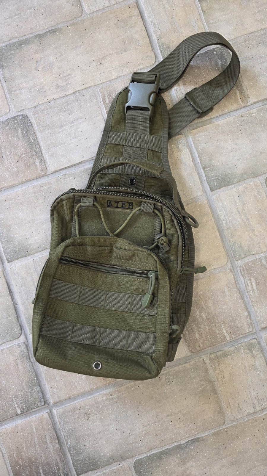 Olive Green Tactical Crossbody Bag Military Green