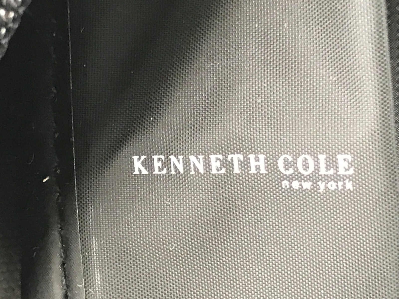 Kenneth Cole New York Unisex Black Canvas Zip Around Double Handles Laptop Bag