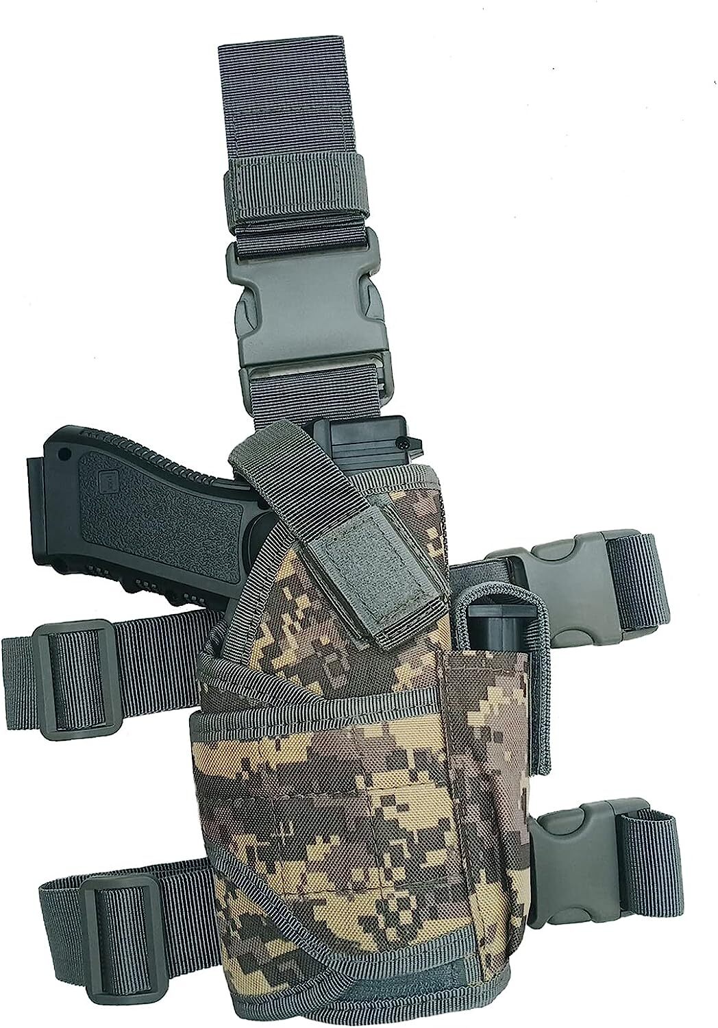 Tactical Drop Leg Holster Adjustable Right Hand Thigh Pistol Gun Glock Holster