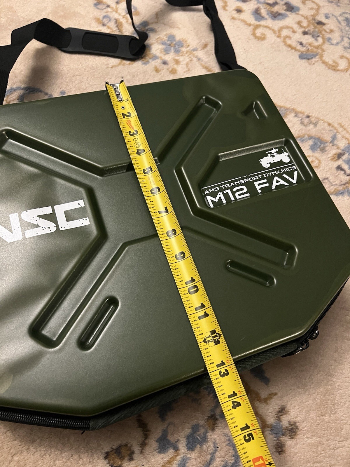 Rare Halo 4 UNSC Warthog Hard Messenger Bag M12 FAV AMG Transport Dynamics 16×13