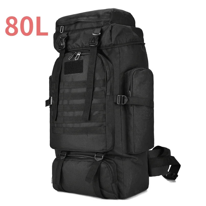 80L–100L Mountaineering Backpack Large Capacity Hiking Camping Travel Outdoor
