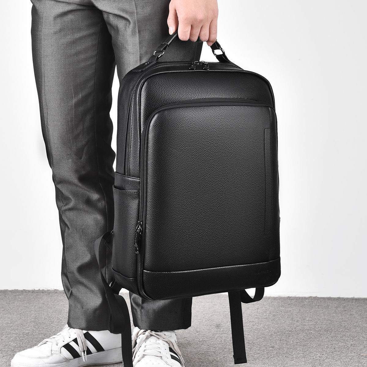 US Men Business Genuine Leather Backpack Satchel Laptop NoteBook School Bag