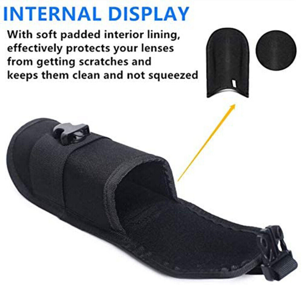Tactical Sunglasses Hard Case Eyeglasses Sturdy Carrying Case with Belt Clip US