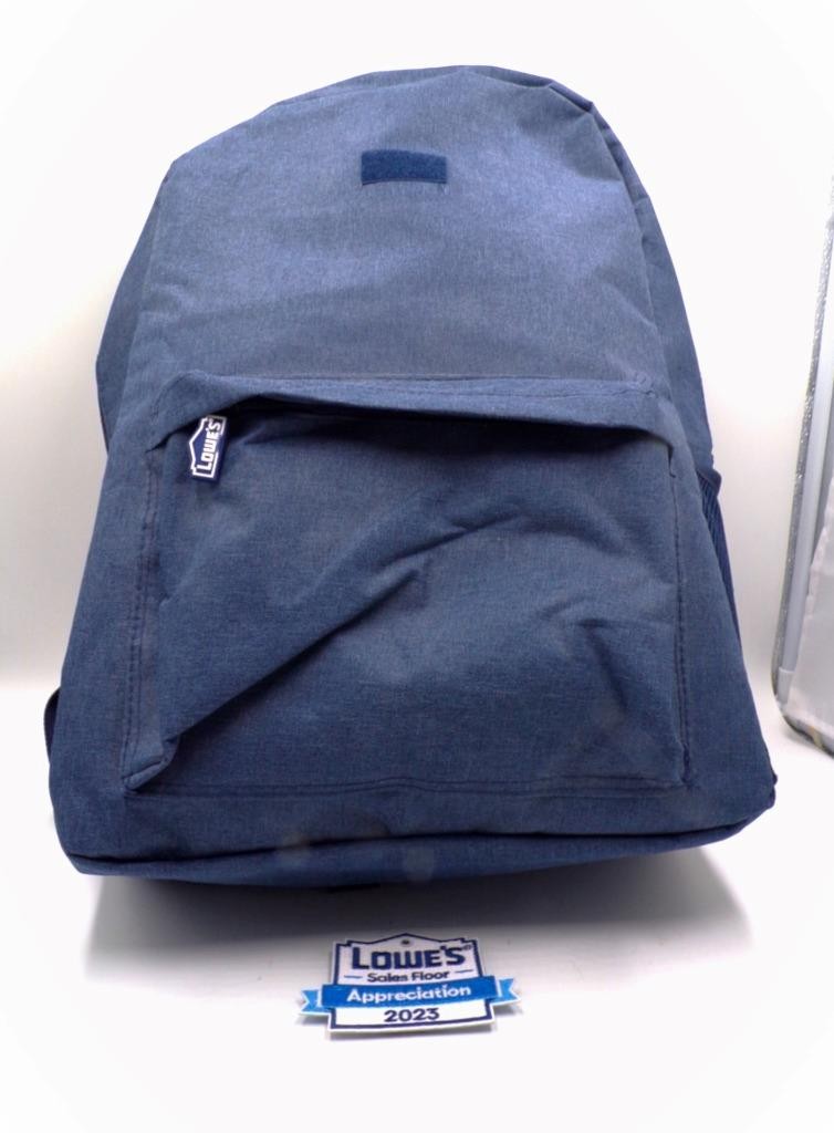 Blue Backpack LOWE’S APPRECAITION 2023 10.5-in x 17.5-in 5.5-in & Lowes Pin NEW