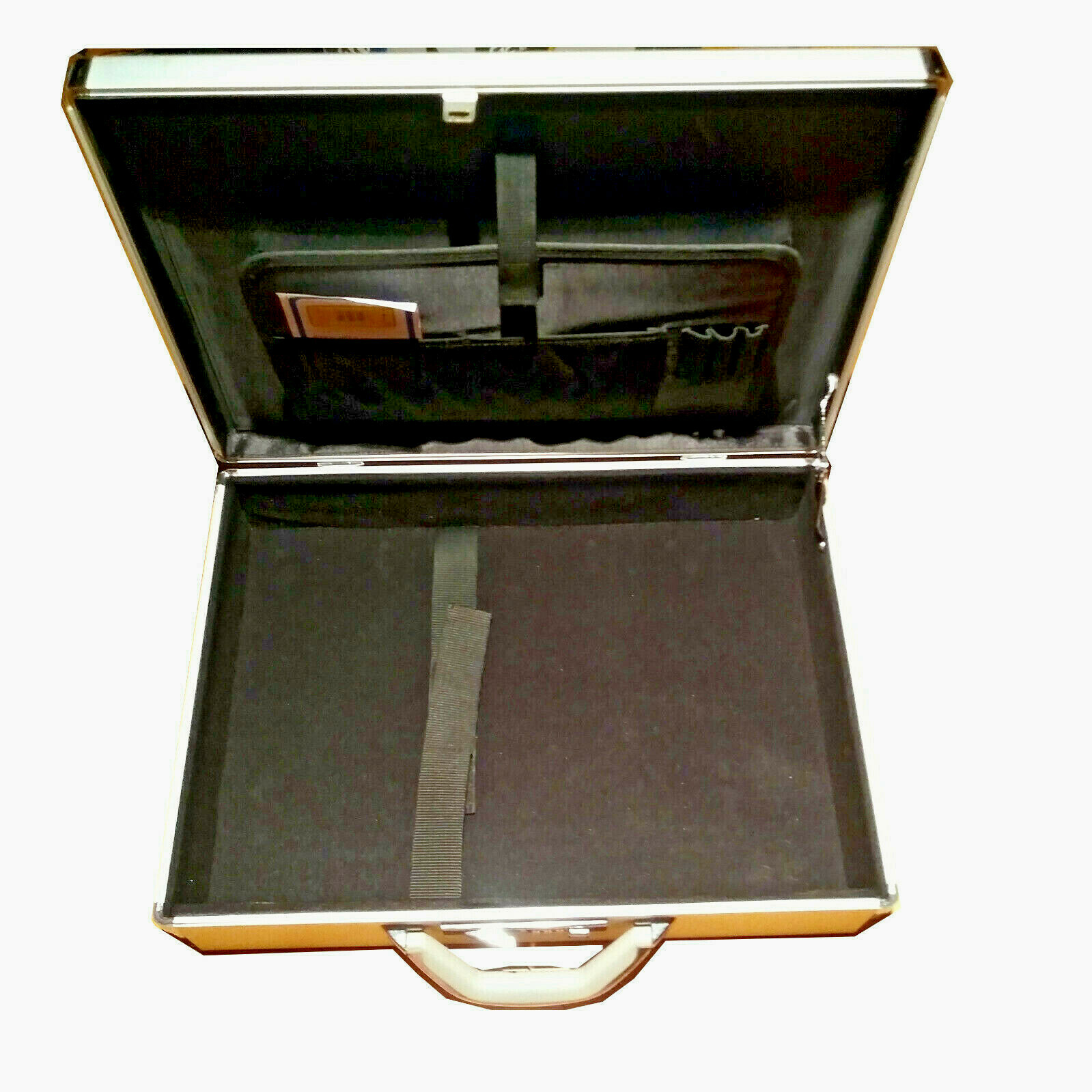 Aluminum Hardside Metal Briefcase w/Combination Lock Aprox 19-1/2X14-1/4X4-1/4″