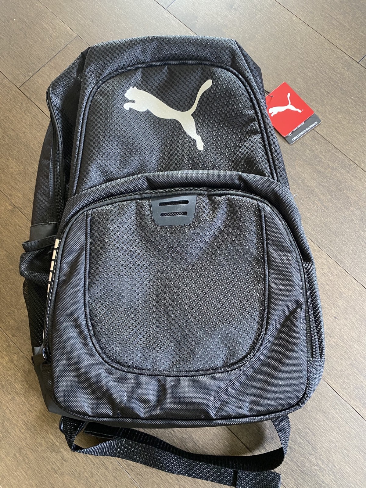 PUMA Challenger Backpack Fully Padded 15” Laptop Pocket Black 2 bottle pockets