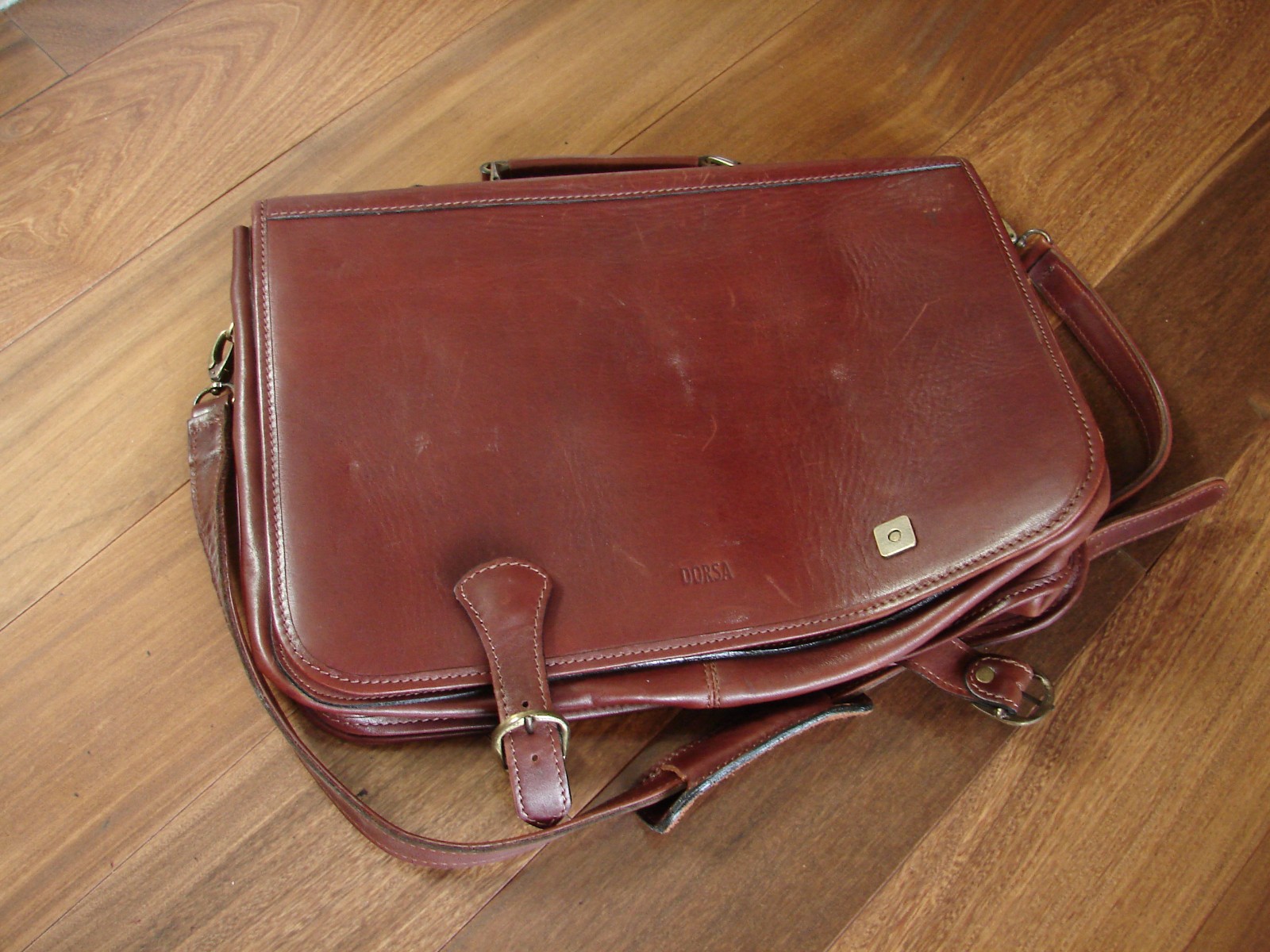 DORSA Men’s Business HandBag Briefcase Leather Shoulder Bag 16 x 12