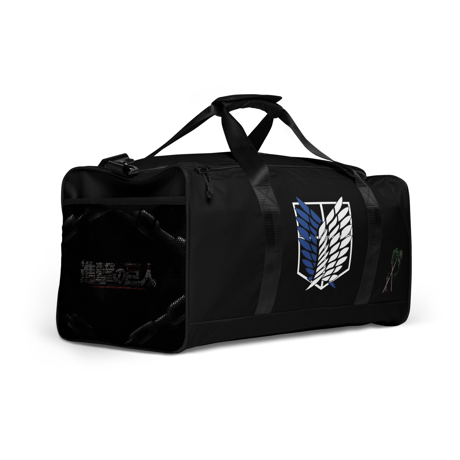 Attack On Titan Anime Gym Bag Black AOT Duffle bag